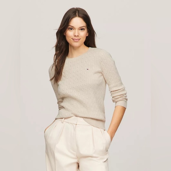 Tommy Hilfiger long sleeve cable knit sweater size xxs - Picture 8 of 11